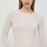 Weekend Max Mara longsleeve din bumbac x Arthur Arbesser culoarea bej 2415940000000