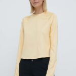 Columbia longsleeve sport Boundless Trek Active culoarea galben, 2073103