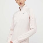 New Balance longsleeve pentru alergare Heat Grid Half Zip culoarea roz, WT23252QPH