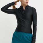 Reebok Classic longsleeve Respect Her femei, culoarea negru, cu turtleneck, 100201288