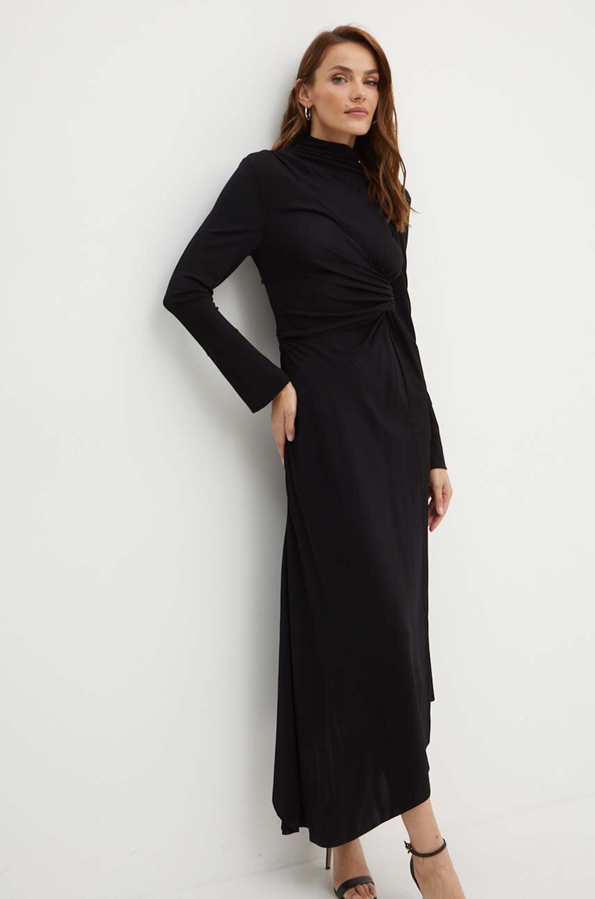 SS24-SUD0FU-99X_F1 Victoria Beckham rochie culoareinegru, maxi, evazati, 1124JDR005085A - imagine 1
