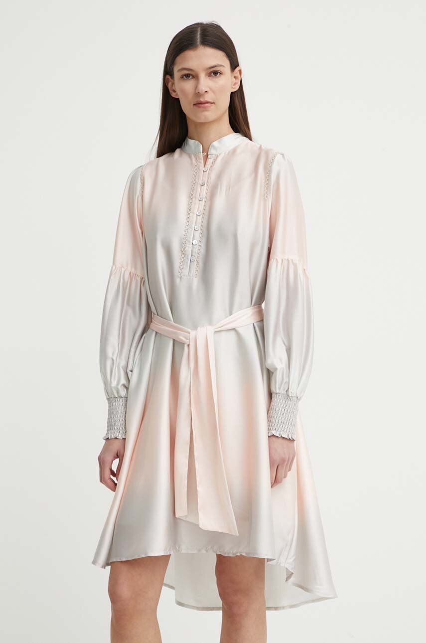 SS24-SUD0JK-80X_F1 Brins Bazaar rochie FaingBBChainas culoarea bej, ini, evazati, BBW3843 - imagine 1