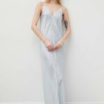Hersind rochie de matase indy maxi, drept, 5173980