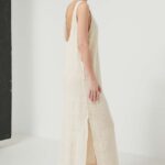 Roxy rochie Beach Joiney culoarea bej, maxi, drept, ERJX603397
