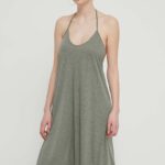 Roxy rochie in amestec dein culoarea verde, ini, drept, ERJX603390