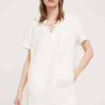 UGG rochie culoarea bej, ini, drept, 1152783