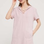 UGG rochie culoarea roz, ini, drept, 1152783