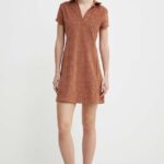 UGG rochie culoarea maro, ini, evazati, 1152864