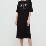 Arini Excinge rochie in bumbac culoareinegru, ini, drept