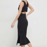 Roxy rochie culoareinegru, midi, mulata RJKD03442