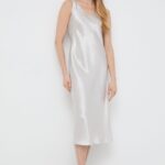 Max Mara Leisure rochie culoarea bej, midi, evaza??i 2416220000000