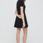Max Mara Leisure rochie culoareinegru, ini, evaza??i 2416620000000