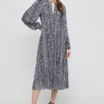 MICHAEL Michael Kors rochie culoareinegru, midi, oversize