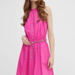 MICHAEL Michael Kors rochie culoarea violet, ini, evazati