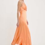 Marella rochie culoarea portoctiu, maxi, evazati, 2413221502200