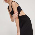 Superdry rochie culoareinegru, midi, evazati