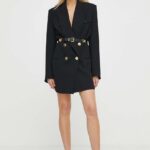 Elisabetta Finchi rochie culoareinegru, ini, drept, AB65942E2