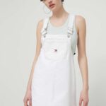 Tommy Jins rochie in inim culoarea bej, ini, drept, DW0DW17680