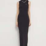 Tommy Jins rochie culoareinegru, maxi, mulata DW0DW17929