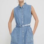 Karl Lagerfeld Jins rochie jins ini, drept