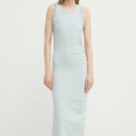 IRO rochie culoarea turcoaz, maxi, mulata