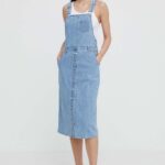Levi's rochie jins midi, evazati