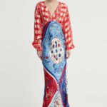Never Fully Dressed rochie culoarea rosu, maxi, evazati