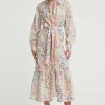 Never Fully Dressed rochie in amestec dein midi, evazati