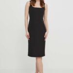 Artiti rochie culoareinegru, midi, mulata