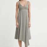 AEin rochie ARRAY culoarea gri, midi, evazati, AW24RSDR498475