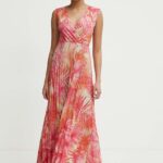 Artiti rochie culoarea roz, maxi, evazati, AA38429