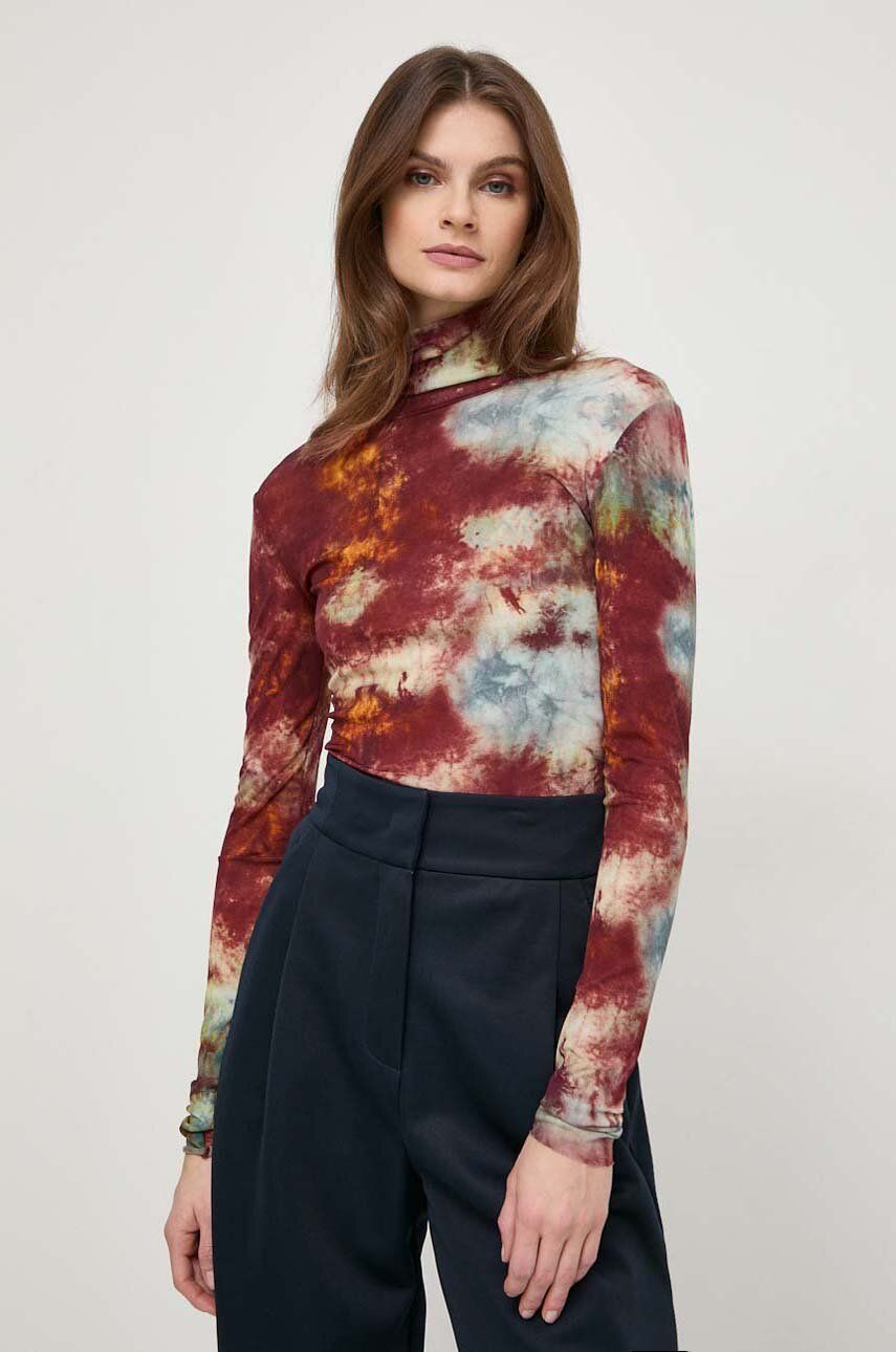 SS24-SWD0BP-MLC_F1 MAX&Co. longsleeve femei, cu guler 2416940000000 - imagine 1