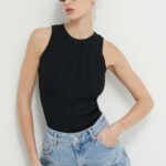 HUGO top femei, culoarea negru 50514301