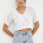United Colors of Benetton tricou femei, culoarea alb