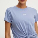 Dkny tricou din bumbac femei, culoarea violet, DP3T8521