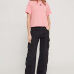 Tommy Jeans tricou femei, culoarea roz DW0DW17391
