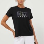 Dkny tricou femei, culoarea negru