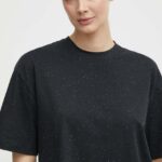 Hummel tricou Ultra Boxy femei, culoarea negru