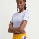 adidas Originals tricou femei, culoarea violet, IP0658