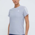 adidas Performance tricou de alergare Own the Run culoarea gri IP2041