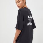 adidas Originals tricou femei, culoarea negru IU2408