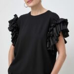 Custommade tricou femei, culoarea negru