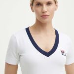 Fila tricou Ludhiana femei, culoarea alb, FAW0749