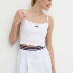 Fila top Loni femei, culoarea alb, FAW0745