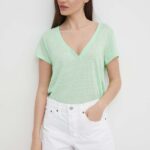 Pepe Jeans tricou de in LEIGHTON culoarea verde, PL505855