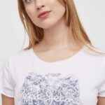 Pepe Jeans tricou din bumbac femei, culoarea alb