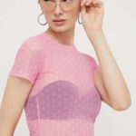 HUGO Blue tricou femei, culoarea roz 50510873