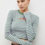 MAX&Co. longsleeve x CHUFY femei, culoarea verde 2418970000000