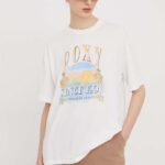 Roxy tricou din bumbac femei, culoarea alb ERJZT05682