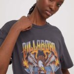 Billabong tricou din bumbac femei, culoarea gri